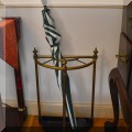 D01. Brass and iron umbrella stand. 